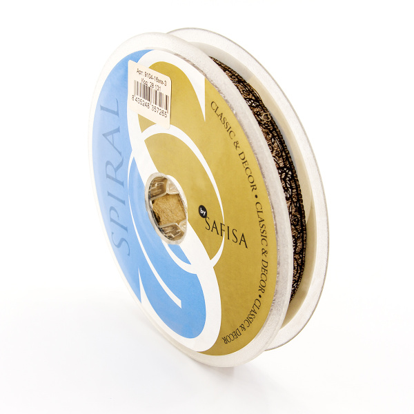 Лента жаккард SAFISA, 16 мм, 15 м, цвет 03. Арт 9104-16мм-03            