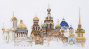 Набор для вышивания "Санкт-Петербург", канва аида 18 ct. Арт 430A                    