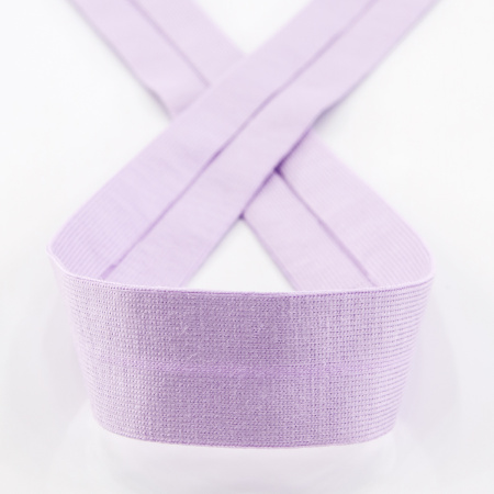 Косая бейка хлопок, 20 мм, 20 м, цвет 08, сиреневый. Арт 6598-20мм-08