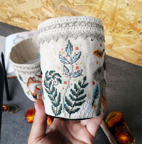 Набор для создания карандашницы "Зайцы". Арт 21.002.22