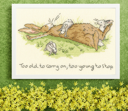 Набор для вышивания "Too young to stop". Арт XAJ21