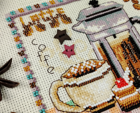 Набор для вышивания  "Френч пресс". Арт 13.003.59