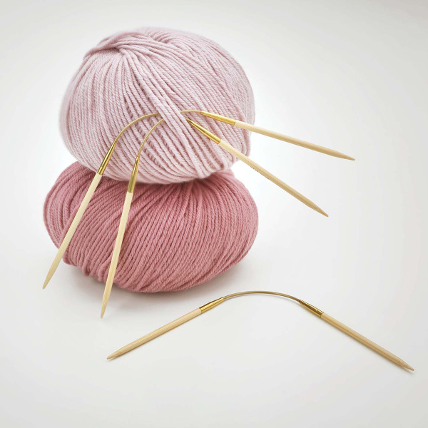 Спицы чулочные гибкие, бамбук, addiCraSyTrio BAMBOO SHORT №2,5, 24 см. Арт 560-2/2.5-24