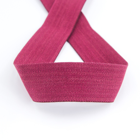 Тесьма киперная хлопковая на блистере SAFISA, 25 мм, 2 м , цвет 30, бордо. Арт P00260C-25мм-30         