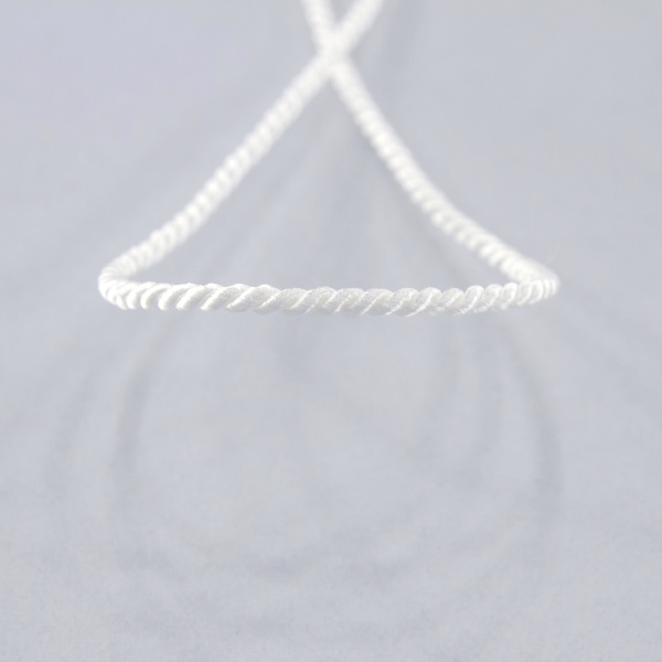 Шнур витой PEGA, белый, 2,8 мм. Арт 845213628B1101          