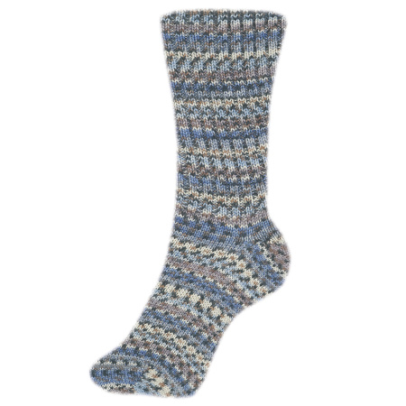 Пряжа Fortissima Socka 4-fach color, 75% шерсть, 25% полиамид, 420 м, 100 г. Арт 90028-2483