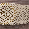 Мерсеризованное хлопковое кружево, 80 мм, цвет экрю. Арт 2231/58