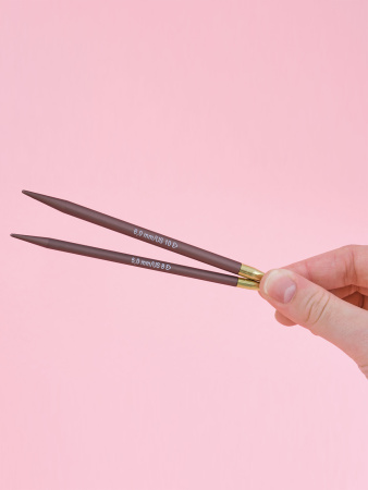 Спицы металлические круговые с удлиненным кончиком addiMystic Lace, №6,5, 80 см. Арт 706-2/6.5-80