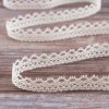 Мерсеризованное хлопковое кружево, 14 мм, шампань. Арт 2094/72
