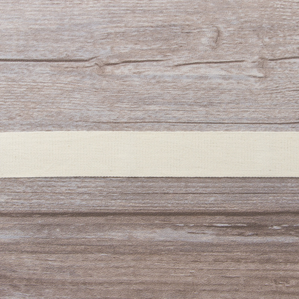 Тесьма киперная хлопковая на блистере SAFISA, 25 мм, 2 м , цвет 56, кремовый. Арт P00260C-25мм-56         