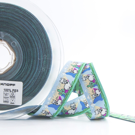 Лента жаккард UNION KNOPF "Лама". Арт 7570-020-0032