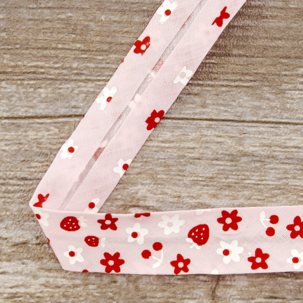 Косая бейка с рисунком SAFISA, арт.6444, 20 мм, 20 м, цвет 05. Арт 6444-20мм-05            