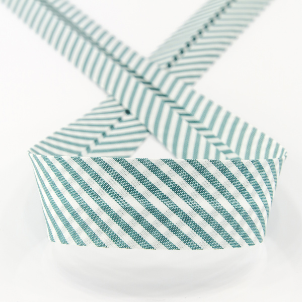 Косая бейка с рисунком SAFISA, арт.6282, 30 мм, 25 м, цвет 43. Арт 6282-30мм-43