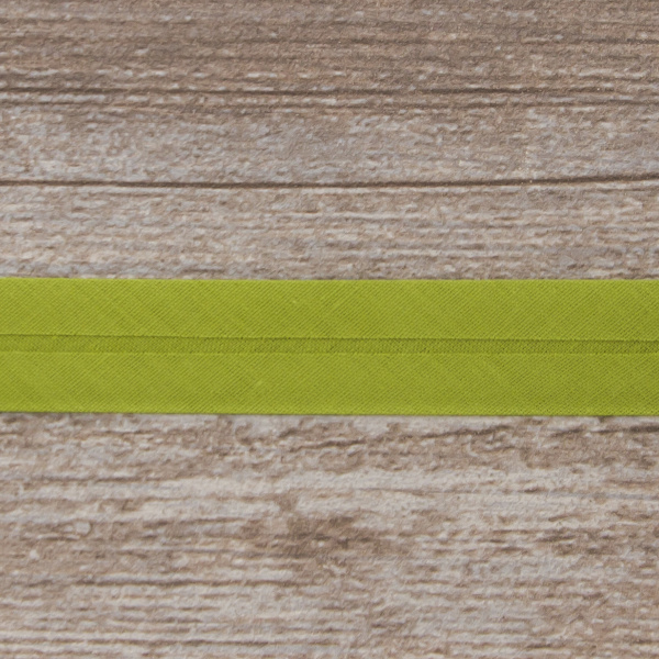 Косая бейка хлопок/полиэстер 20 мм, 25 м, цвет 119, хаки светлый. Арт 6120-20мм-119           