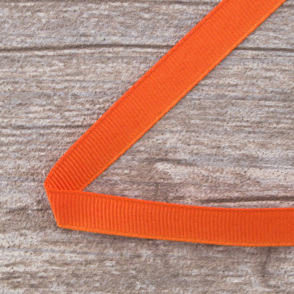 Лента репсовая SAFISA мини-рулон, 10 мм, 4 м, цвет 61, оранжевый. Арт P00350W-10мм-61         