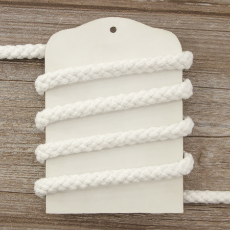 Шнур плетеный SPIRAL ( SAFISA), 10 мм, 25 м, цвет белый. Арт 25279-10-02