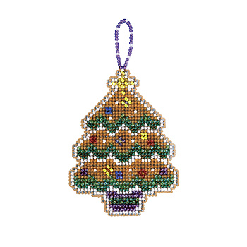Набор для вышивания бисером "Пряничная ель". Арт MH212115