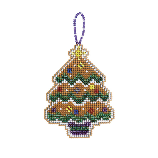 Набор для вышивания бисером "Пряничная ель". Арт MH212115