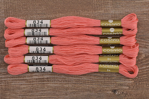 Мулине COSMO однотонный цвет  834       . Арт 25-6/834       