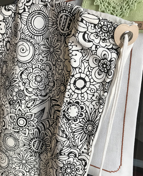 Люверс пришивной на патче HKM "Квадрат". Арт 1200/22