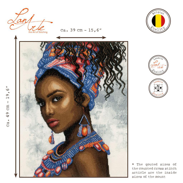 Набор для вышивания "Headscarf model"  . Арт PN-0200685