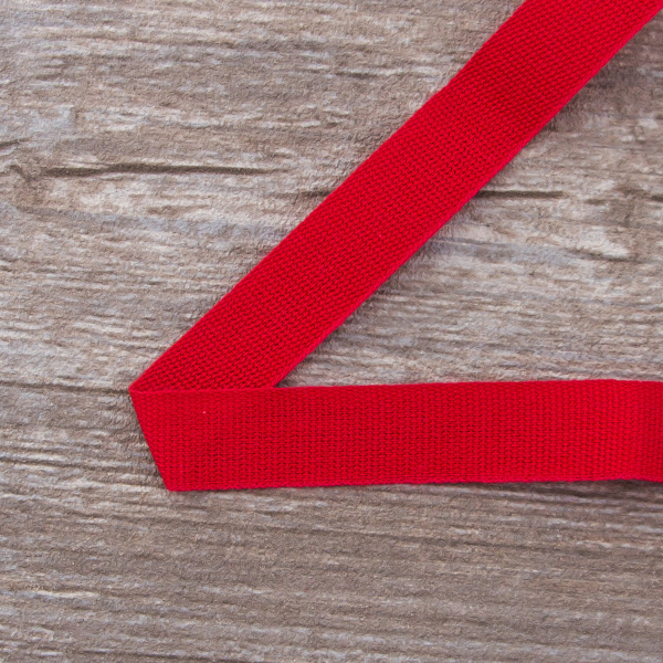 Тесьма киперная хлопковая на блистере SAFISA, 14 мм, 2,5 м , цвет 14, красный. Арт P00260C-14мм-14         