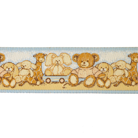 Лента жаккардовая SAFISA, 33 мм, 15 м, цвет 02. Арт 9243-33мм-02