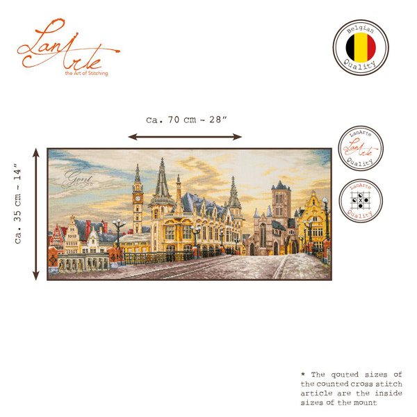 Набор для вышивания "Cityview of Ghent" . Арт PN-0205236
