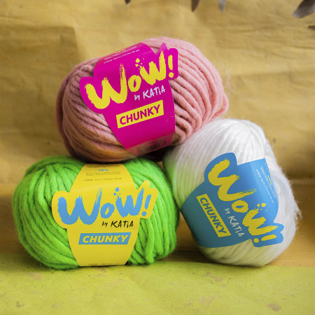 Пряжа Wow-Chunky, 75% акрил, 15% шерсть, 10% альпака, 100 г, 75 м. Арт 1312.61