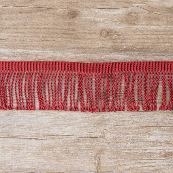 Бахрома витая, 60 мм, цвет кораллово-розовый темный. Арт PP-60 col.319