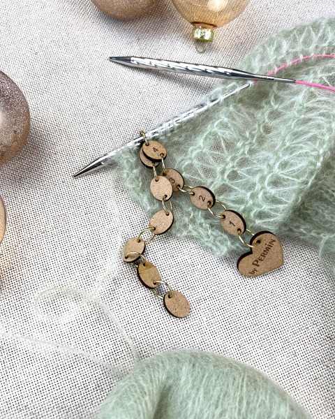 Счетчик-цепочка для подсчета рядов в вязании Permin. Арт 860001