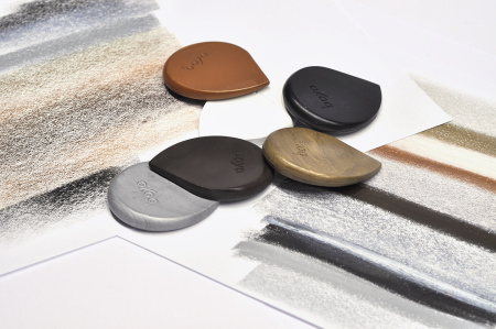 Пастель восковая для рисования Boya, набор мелков. Арт 6 SET/METTALIC