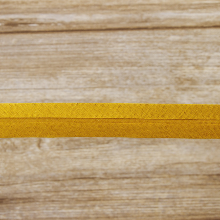 Косая бейка хлопок/полиэстер 20 мм, 25 м, цвет 44, бронзовый. Арт 6120-20мм-44            