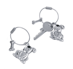 Брелок TROIKA "Пёс и косточка". Арт KR10-21/MA