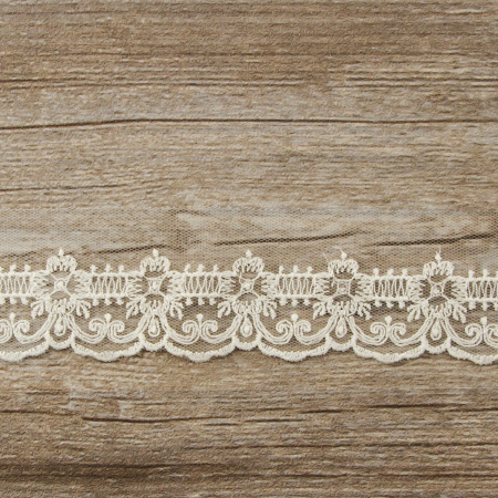 Кружево-вышивка на тюле, 20 мм. Арт 42198/00