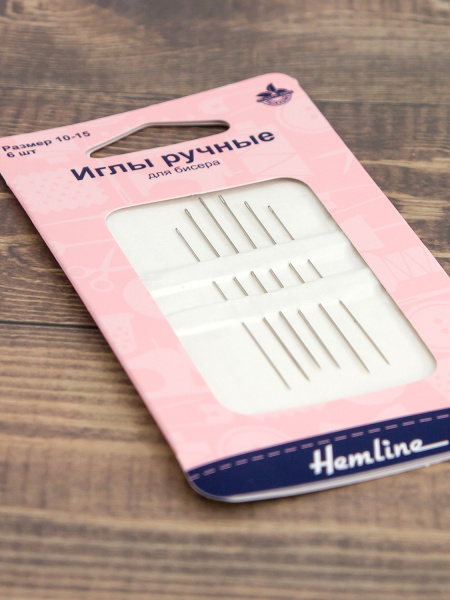 Иглы для бисера № 10-15, 6 шт. Арт 209.101/G002             