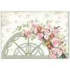 Бумага упаковочная "Арка с розами", рисовая, 48 х 33 см. Арт DFS366