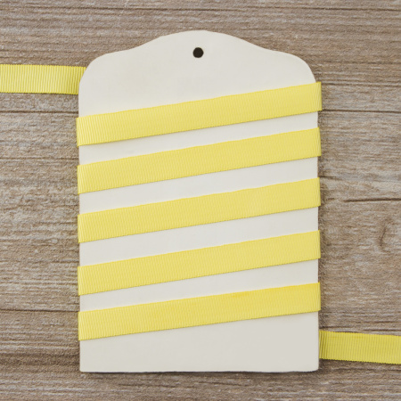 Лента репсовая SAFISA, 10 мм, 25 м, цвет 09 желтый светлый. Арт 350-10мм-09