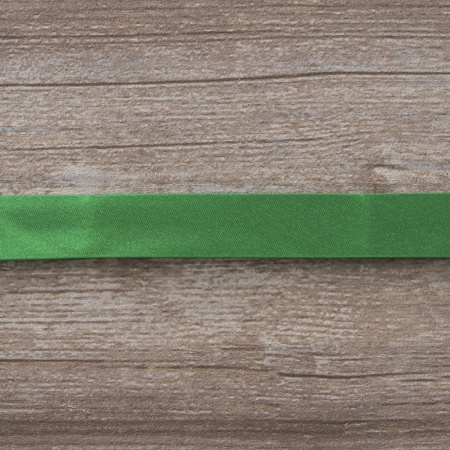 Косая бейка атласная  на блистере SAFISA, 20 мм, 2,5 м, цвет 25, зеленый. Арт P06260-20мм-25          