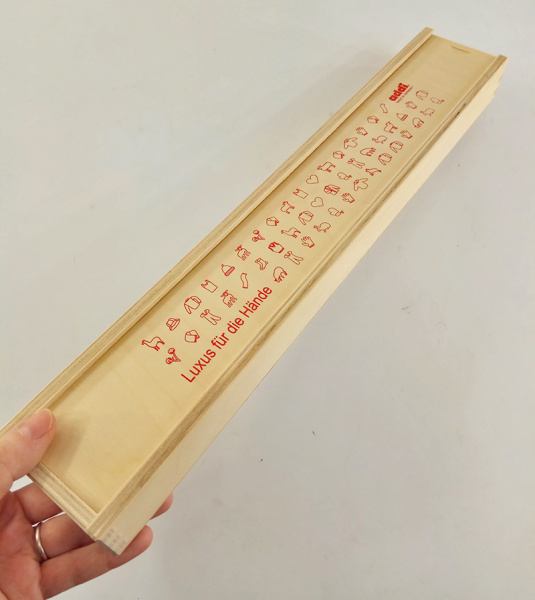 Органайзер addi для прямых спиц, деревянный, 43 х 7 х 4 см . Арт 528-9/000