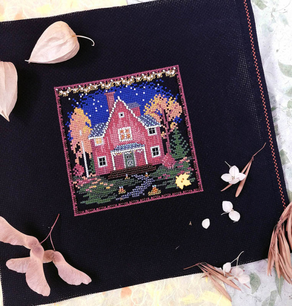 Набор для вышивания "Осенний домик". Арт 13.003.17