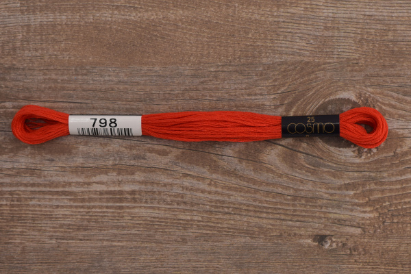 Мулине COSMO однотонный цвет  798       . Арт 25-6/798       