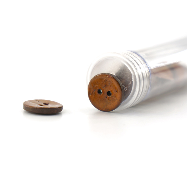 Пуговицы CONCEPT, размер 24, кокос, цвет COL.3 бронзовый. Арт 1919H-024-COL.3