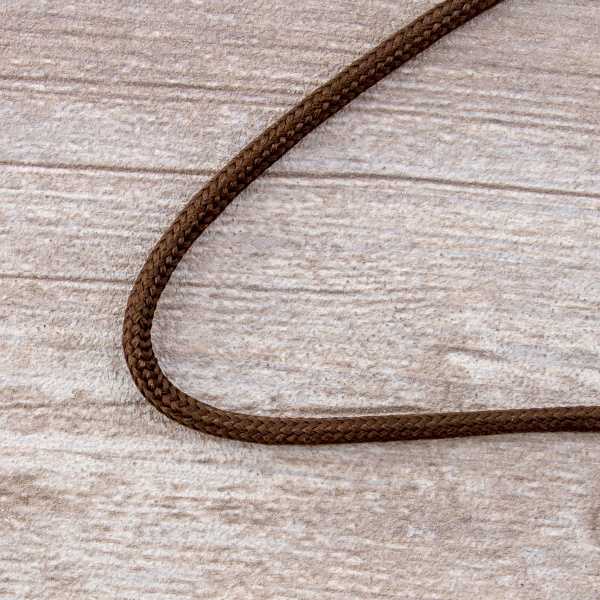 Шнур плетеный SPIRAL ( SAFISA), 4 мм, 25 м, цвет коричневый темный. Арт 25281-4-17