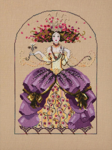 Схема для вышивания MIRABILIA "Мечтательница". Арт MD198
