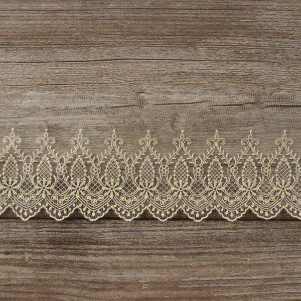 Кружево-вышивка на тюле, 45 мм. Арт 42195/58