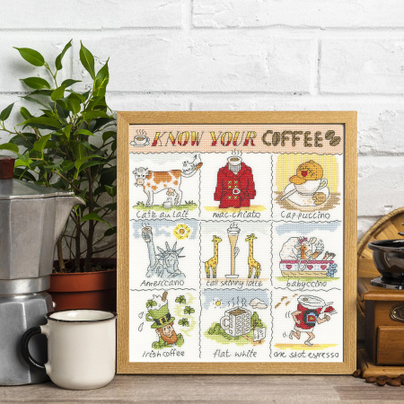 Набор для вышивания "Know Your Coffee". Арт XHS17