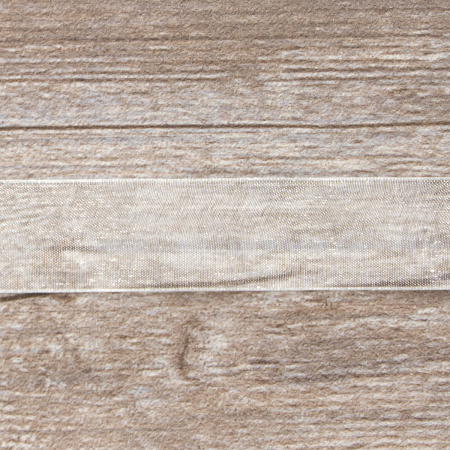 Лента органза SAFISA мини-рулон, 25 мм, 2,5 м, цвет 02, белый. Арт P00520-25мм-02          