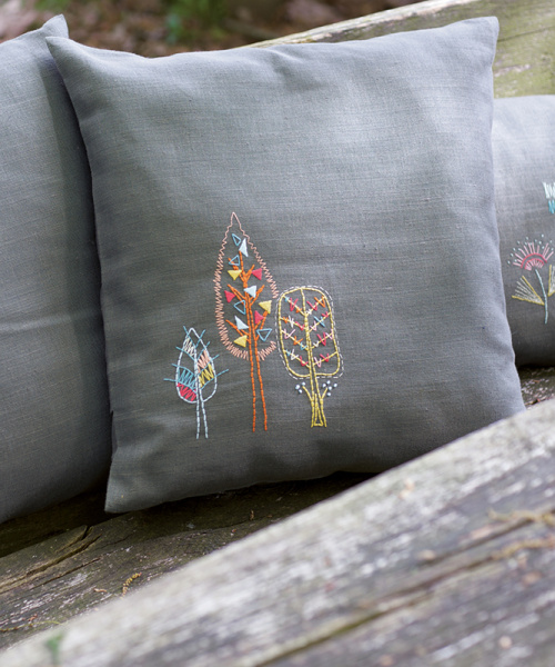 Набор для вышивания подушки "Стилизованные деревья". Арт PN-0156056