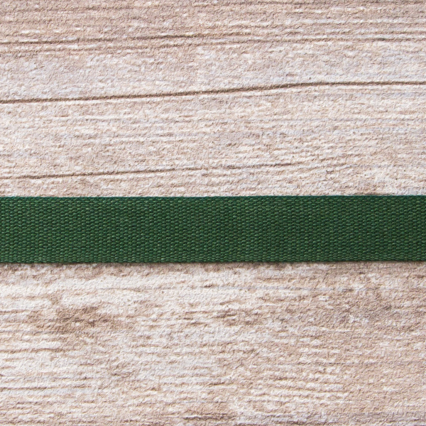 Тесьма киперная хлопковая на блистере SAFISA, 14 мм, 2,5 м , цвет 43, темно-зеленый. Арт P00260C-14мм-43         